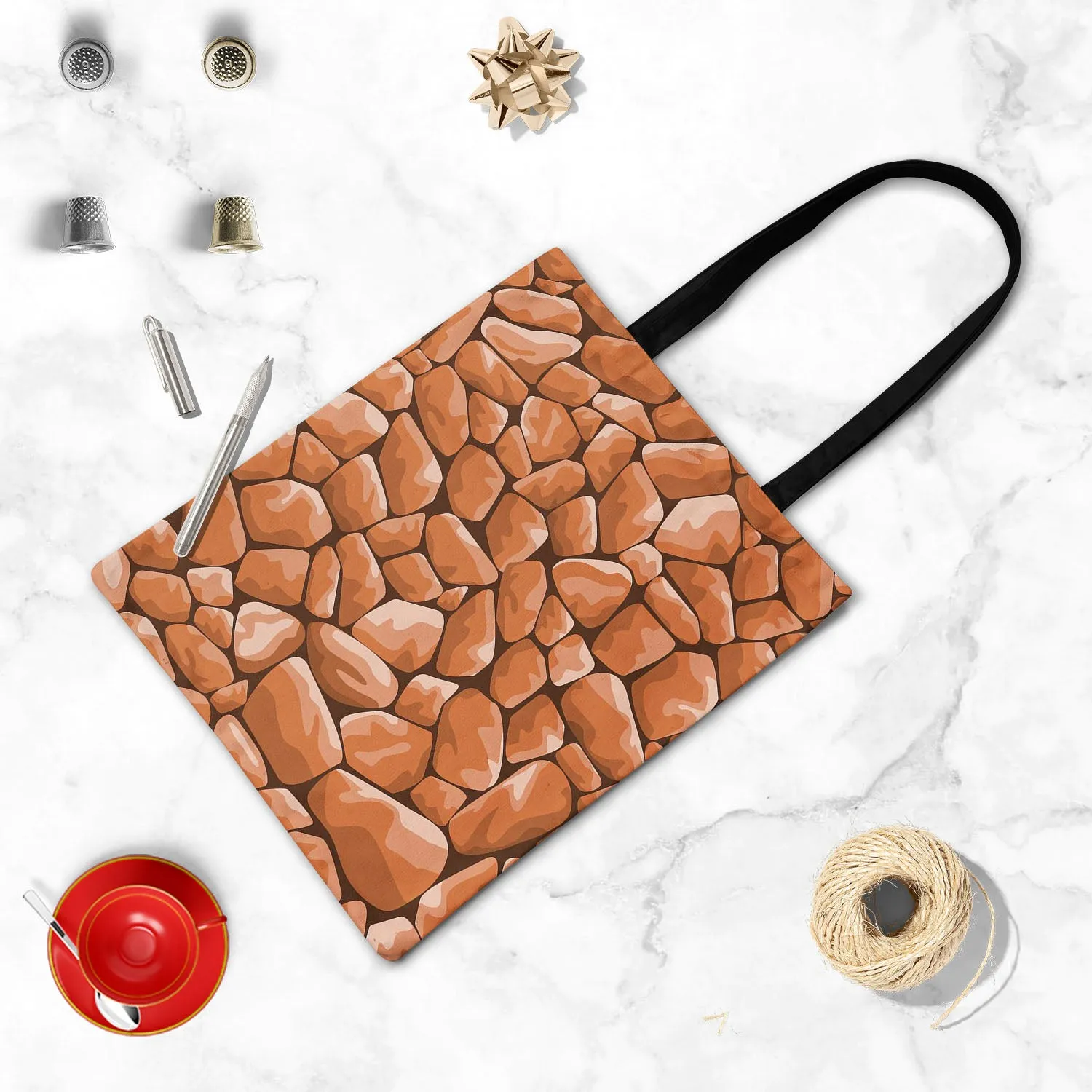 Abstract Décor Tote Bag Shoulder Purse | Multipurpose