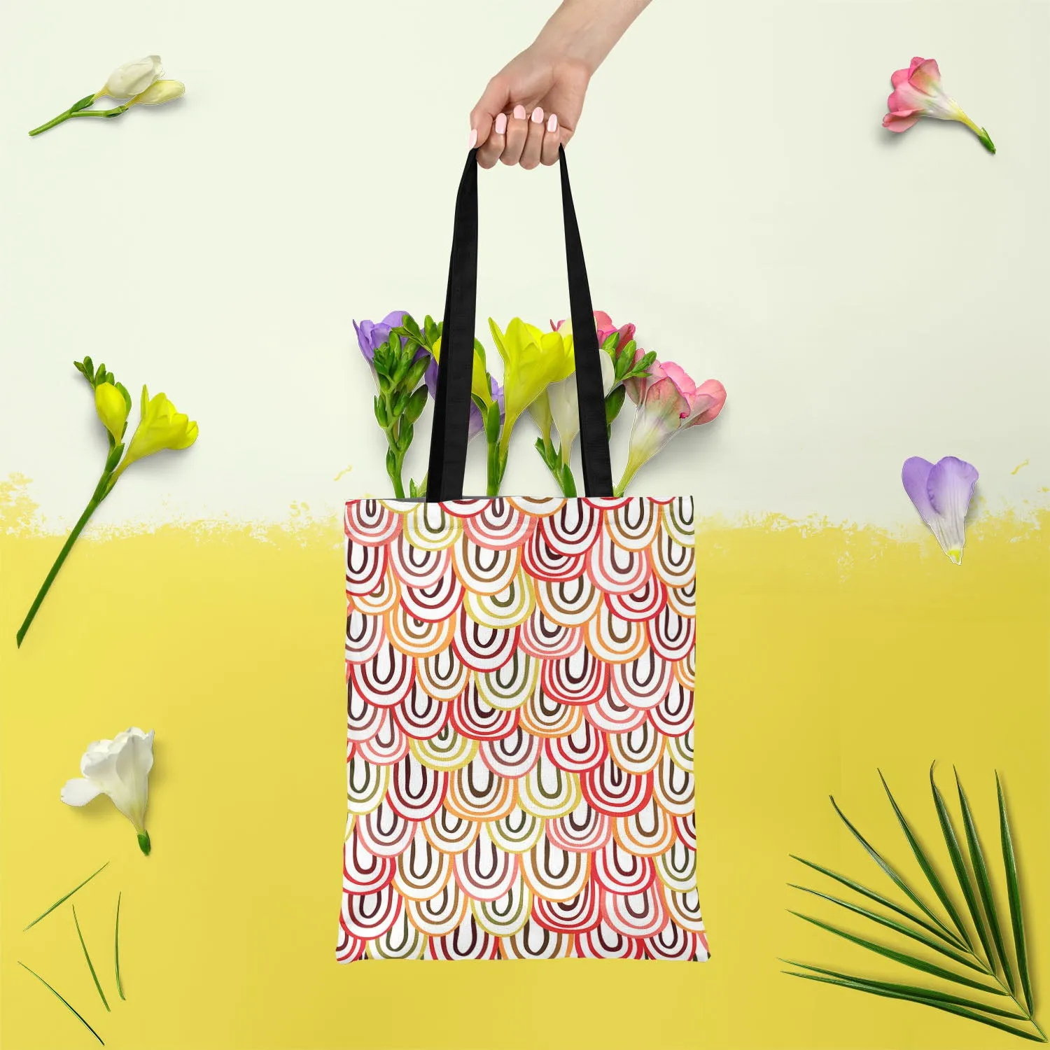 Abstract Doodles D1 Tote Bag Shoulder Purse | Multipurpose