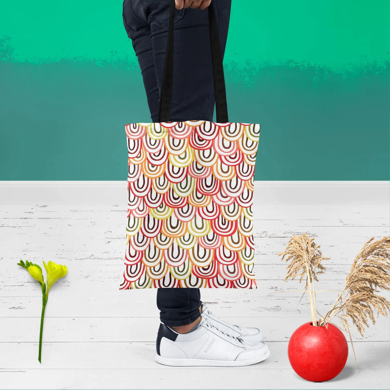 Abstract Doodles D1 Tote Bag Shoulder Purse | Multipurpose