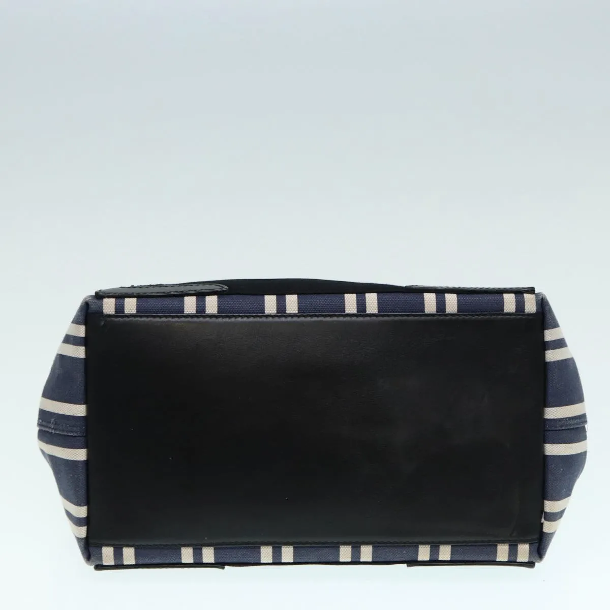 Balenciaga Navy Cabas Blue Canvas Handbag (Pre-Owned)