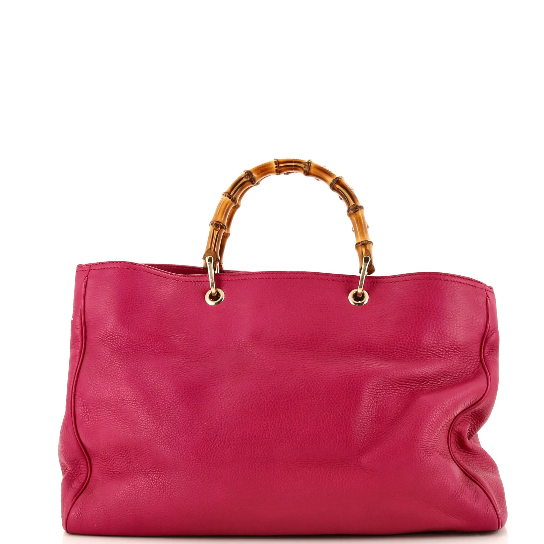 Bamboo Shopper Tote Leather Large