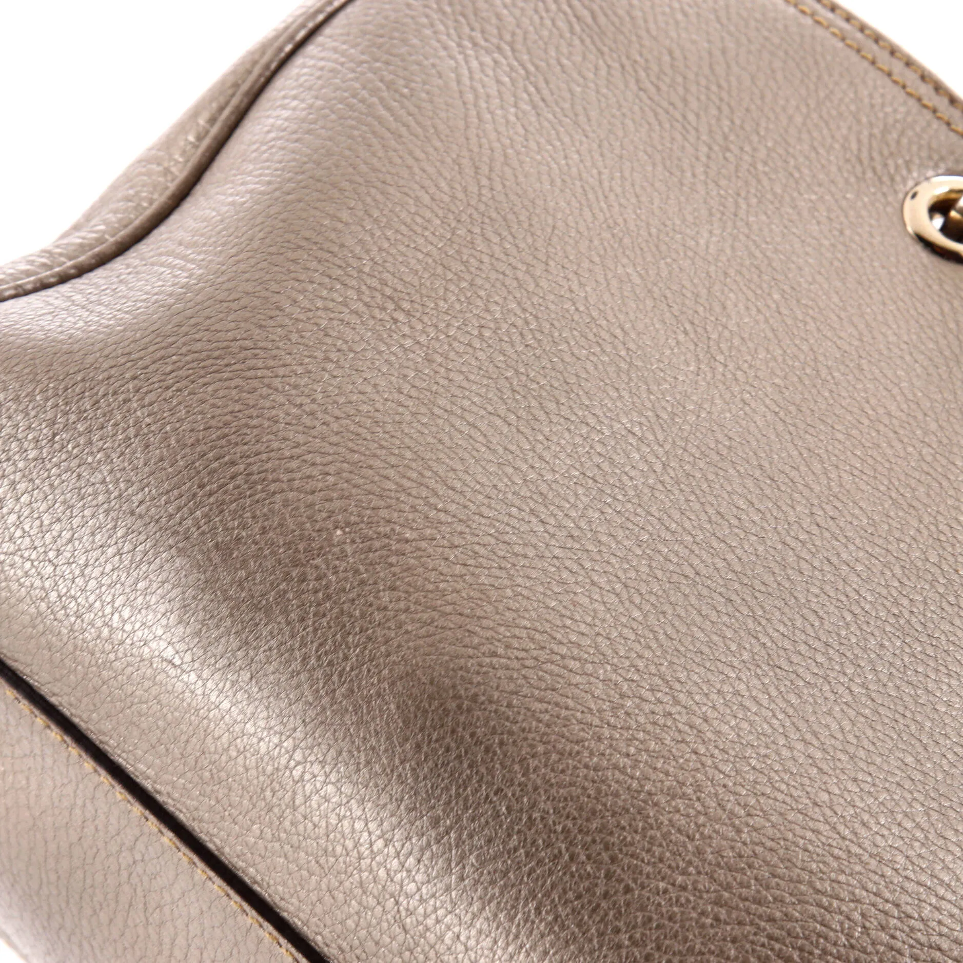 Bamboo Shopper Tote Leather Medium