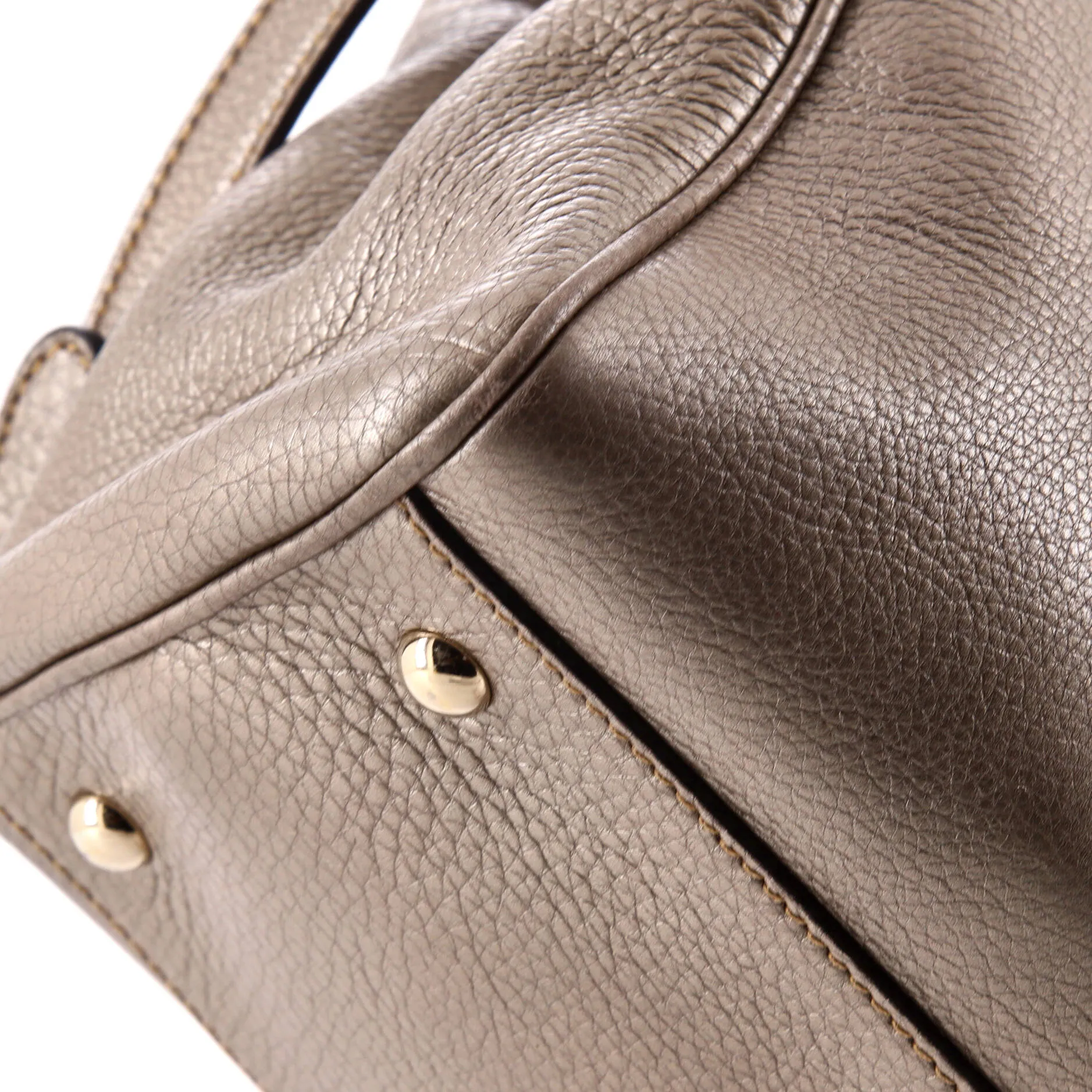Bamboo Shopper Tote Leather Medium