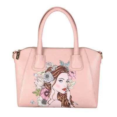 Big Smiley Trapeze Bag Women Fashion Printing Women Handbag Designer Handbags High Quality Ladies Bags Brand Pu Leather Tote Bag