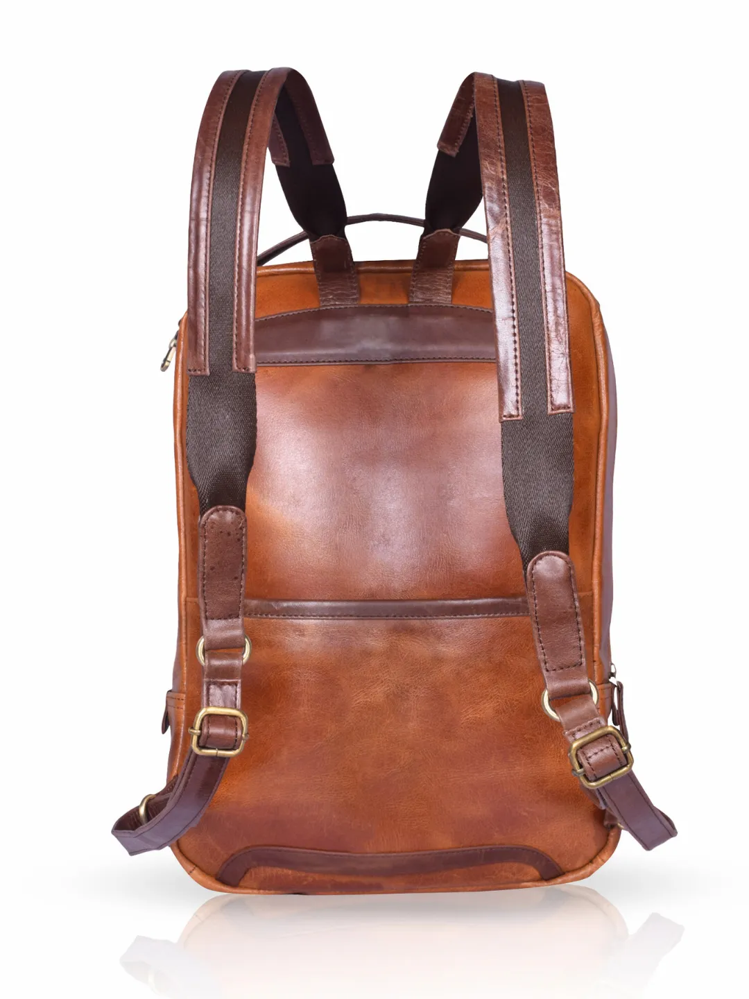 Brown Leather BuddyPack - The Urban Backpack
