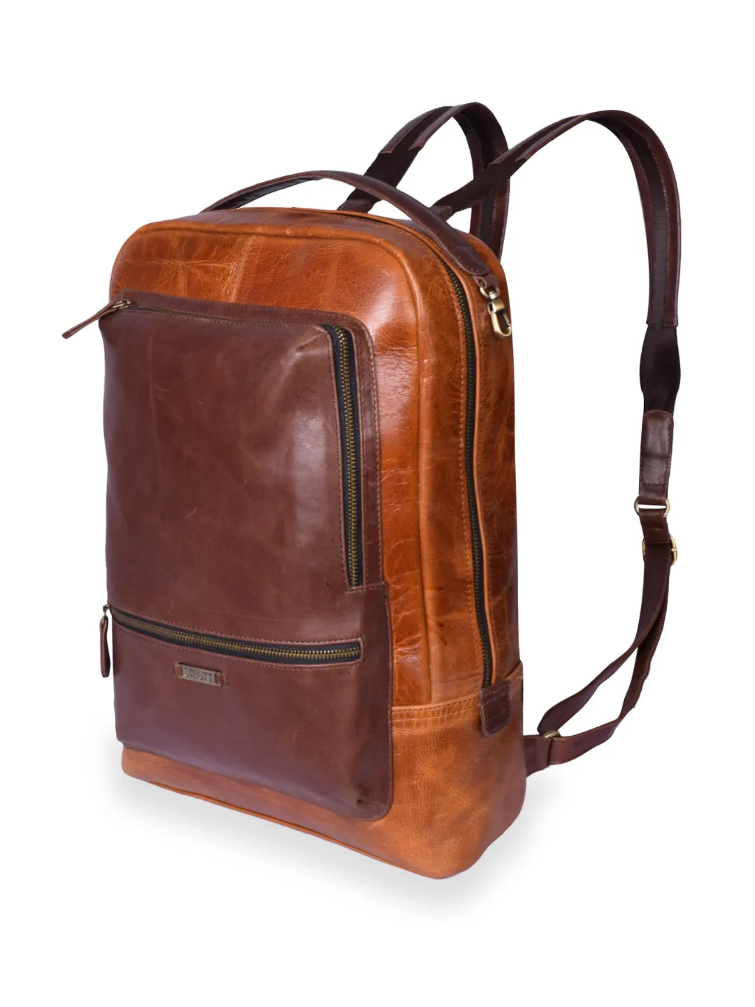 Brown Leather BuddyPack - The Urban Backpack