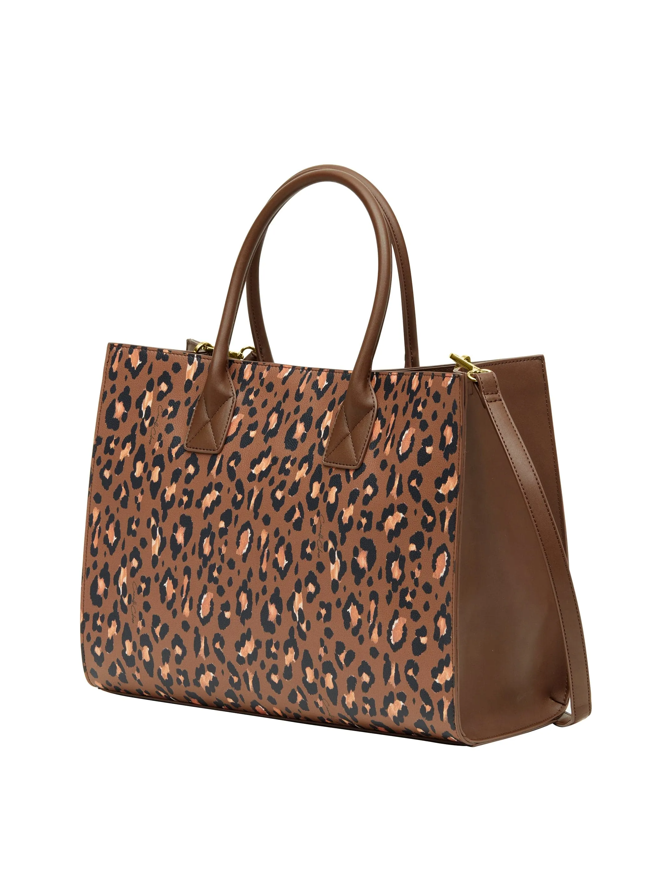 Cavalli Class MODENA Camel Large Shopper Tote Bag