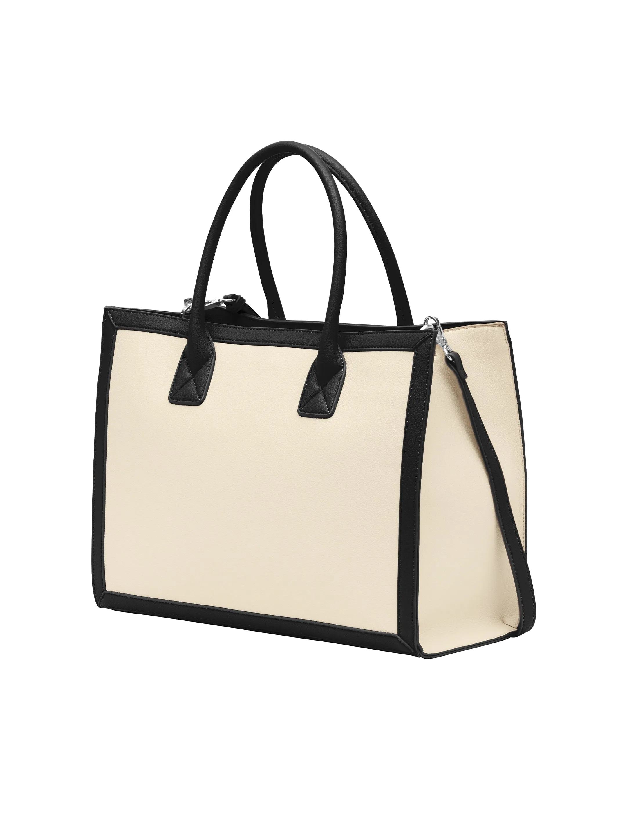 Cavalli Class MODENA White Large Shopper Tote Bag