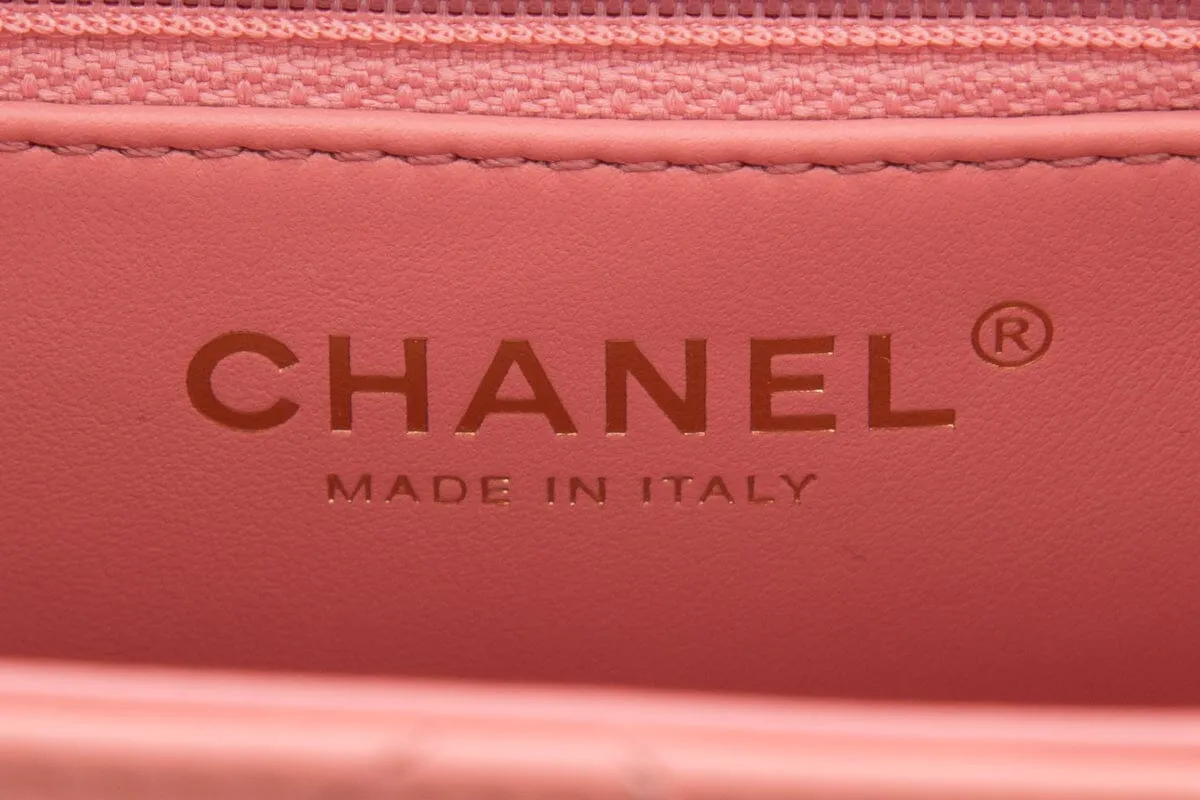 Chanel 2023 Pink Calfskin Small Kelly Shopper