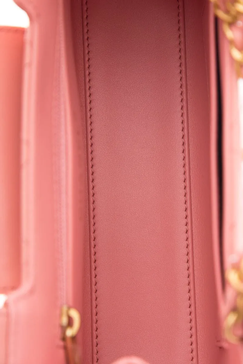 Chanel 2023 Pink Calfskin Small Kelly Shopper