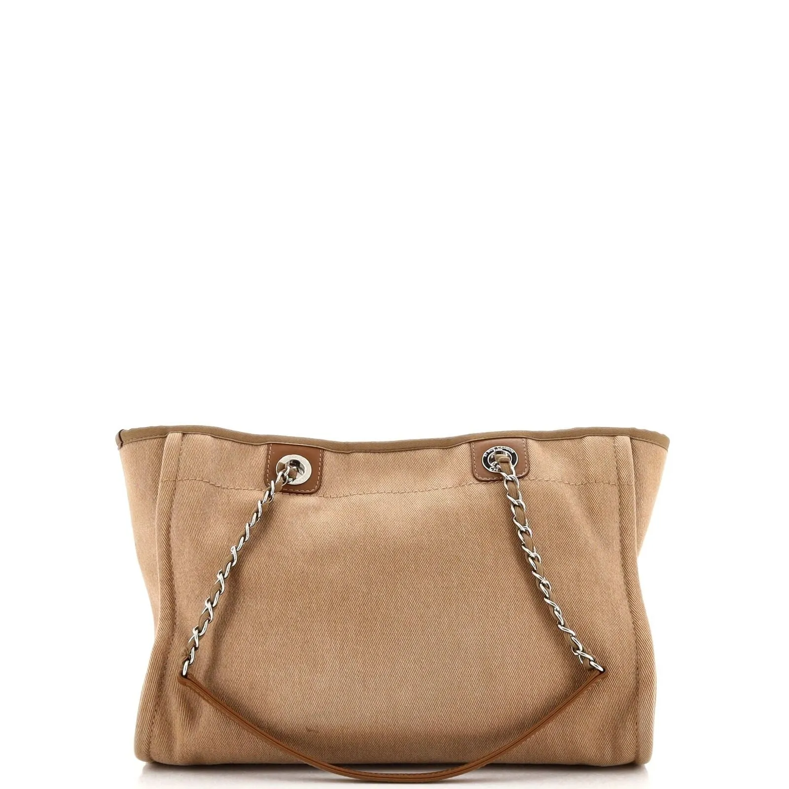 CHANEL CC DEAUVILLE CC CANVAS TOTE BAG