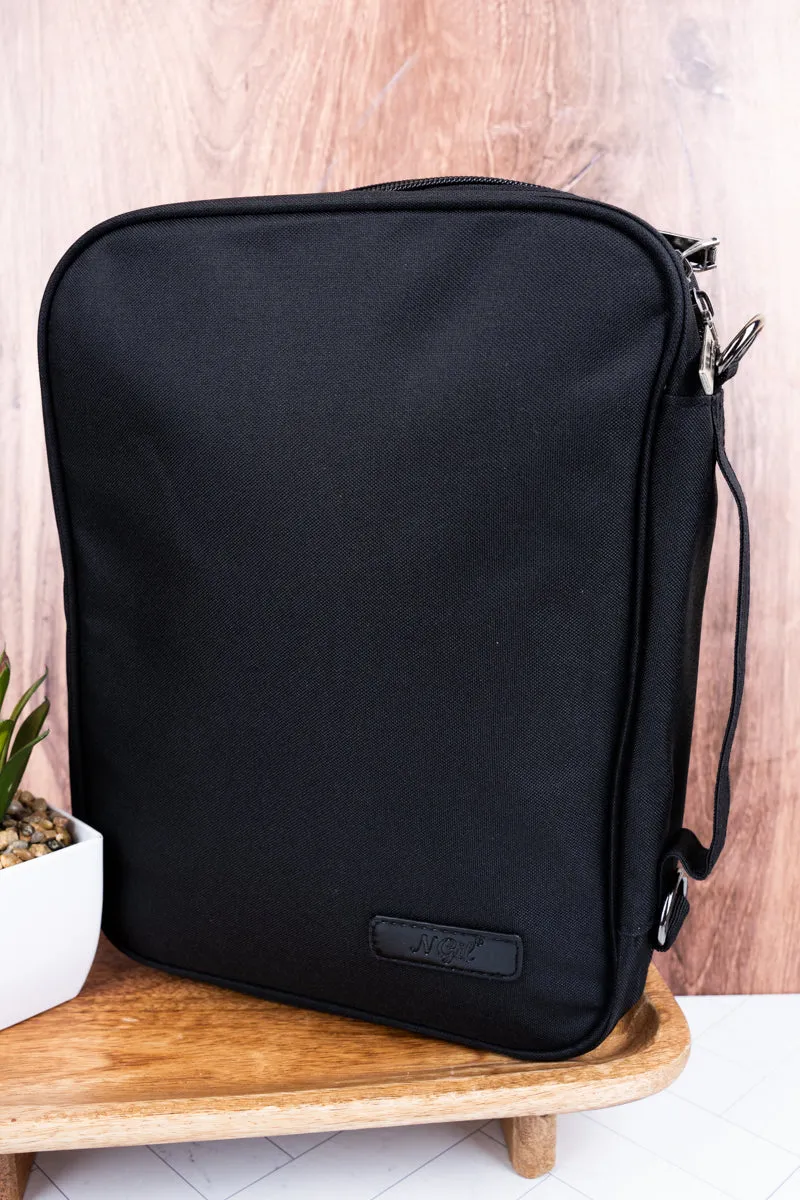 Church Days Black Canvas Bible Cover