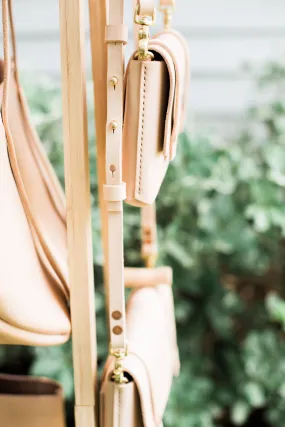 Crossbody Strap in Vegetable Tanned Leather