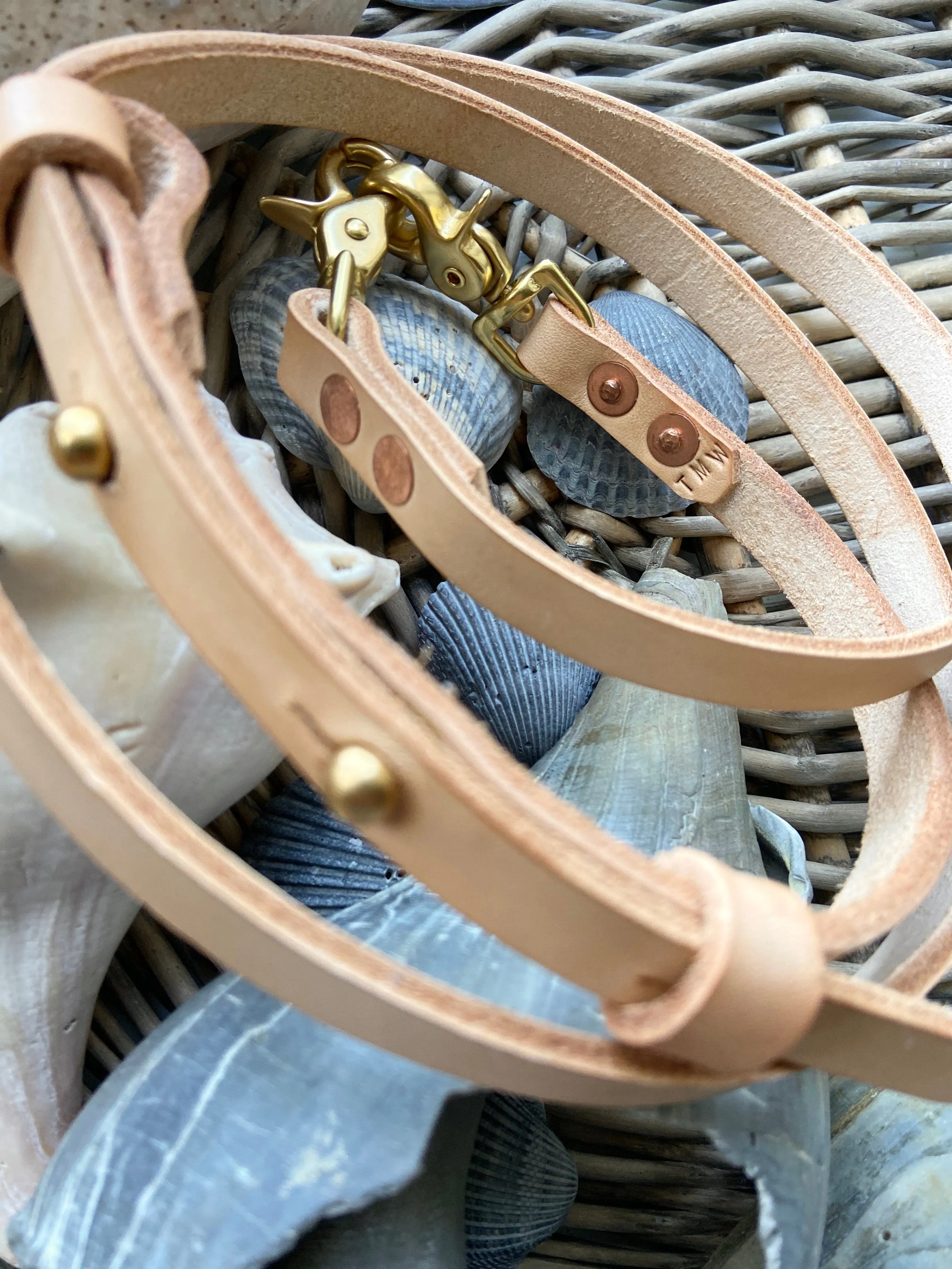Crossbody Strap in Vegetable Tanned Leather
