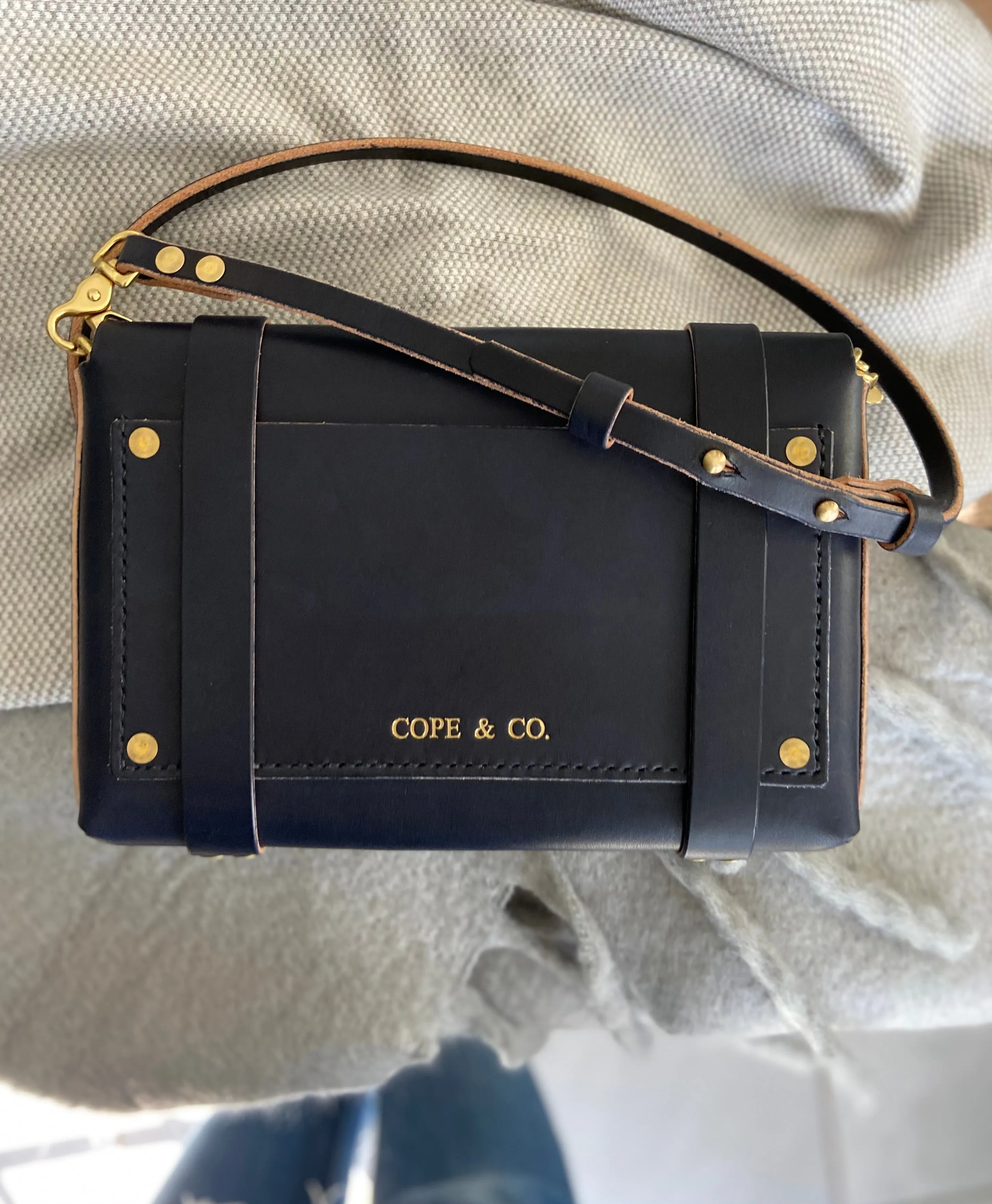 Crossbody Strap in Vegetable Tanned Leather