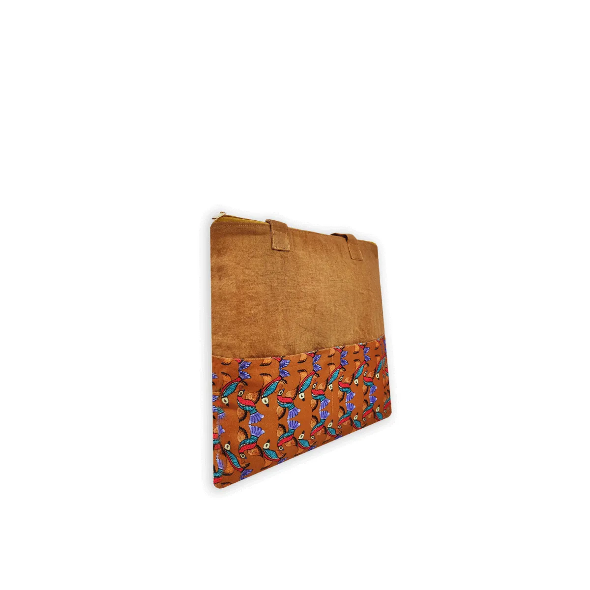 Gond Tote Bag- Mustard Bird