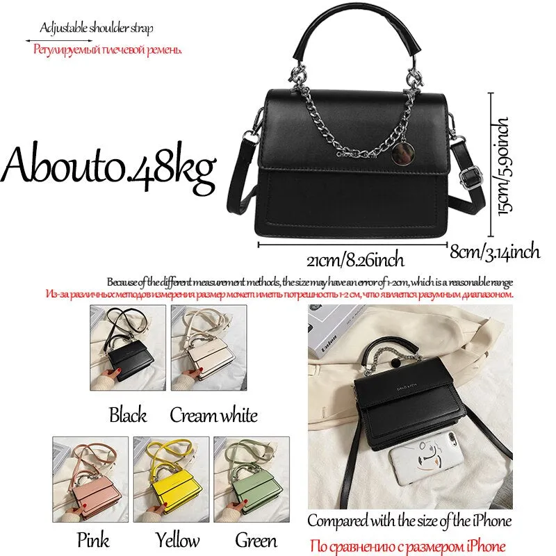 Large Capacity Leather Shoulder Bags for Women 2021 Female Fashion Daily Totes Lady Solid Color Messenger Bag Elegant Handbags