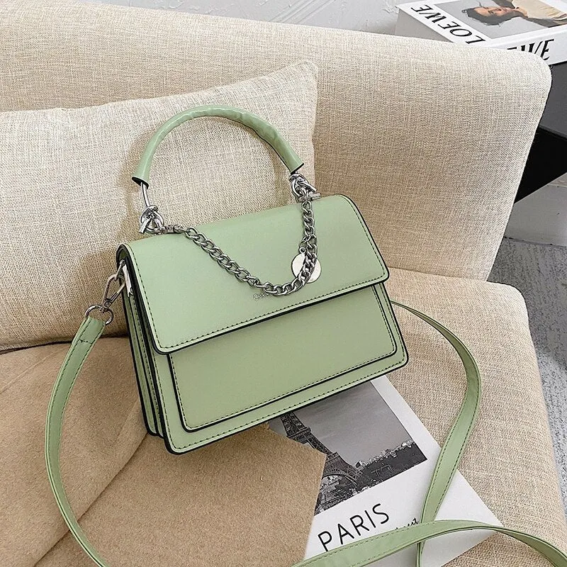 Large Capacity Leather Shoulder Bags for Women 2021 Female Fashion Daily Totes Lady Solid Color Messenger Bag Elegant Handbags