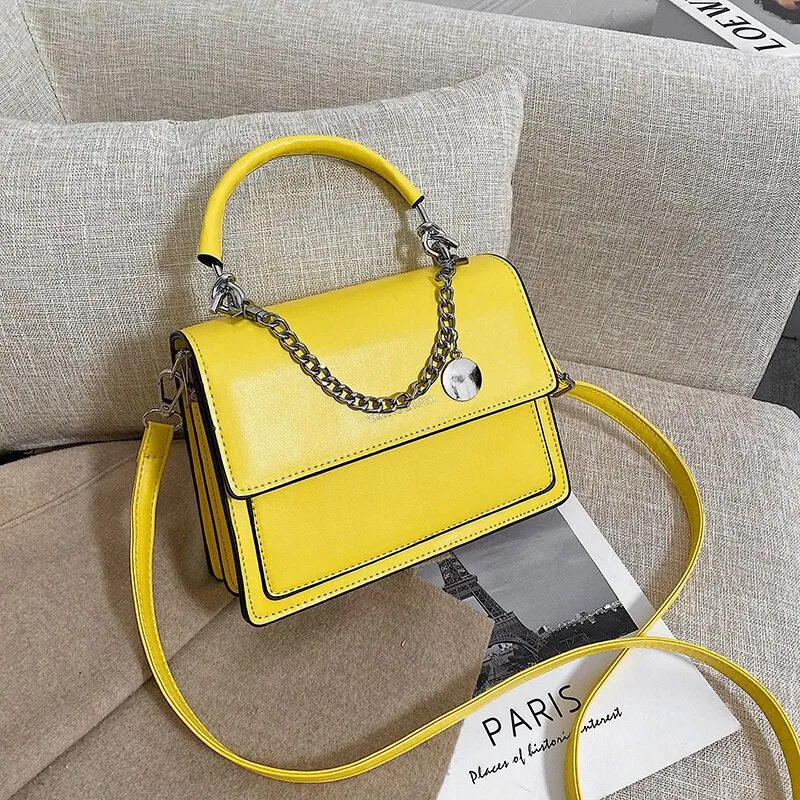 Large Capacity Leather Shoulder Bags for Women 2021 Female Fashion Daily Totes Lady Solid Color Messenger Bag Elegant Handbags