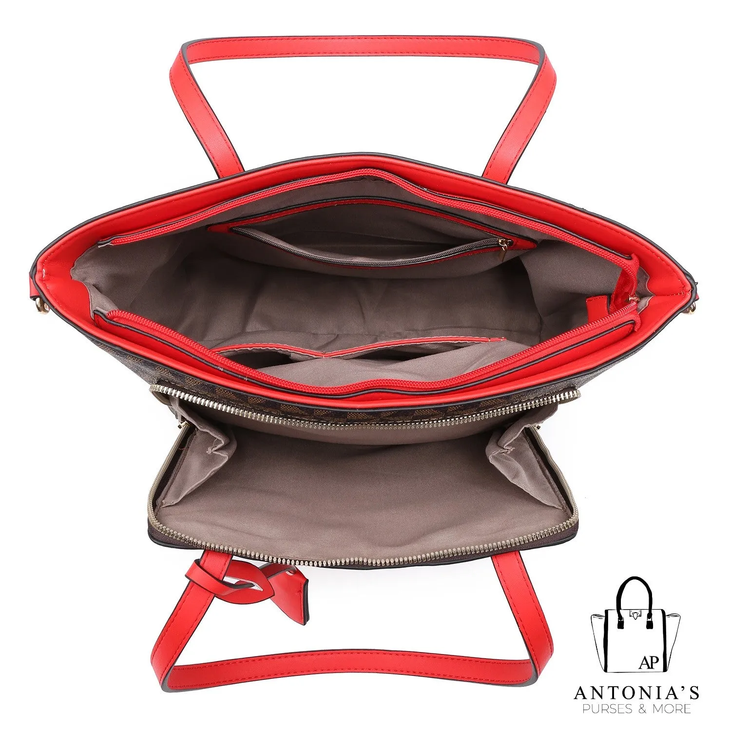 Monogram 3-in-1 Shopper Set - Tan Only