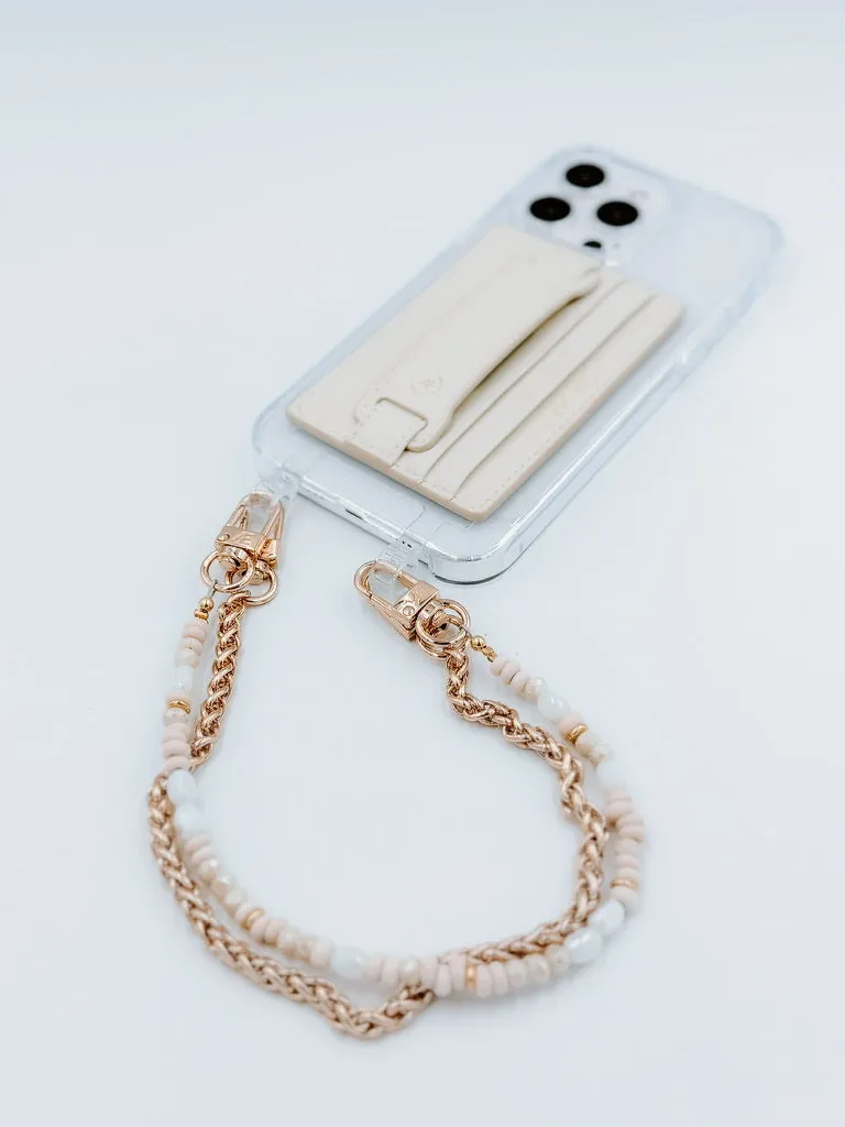 Off White Hoop Phone Wallet - MagSafe (RFID)