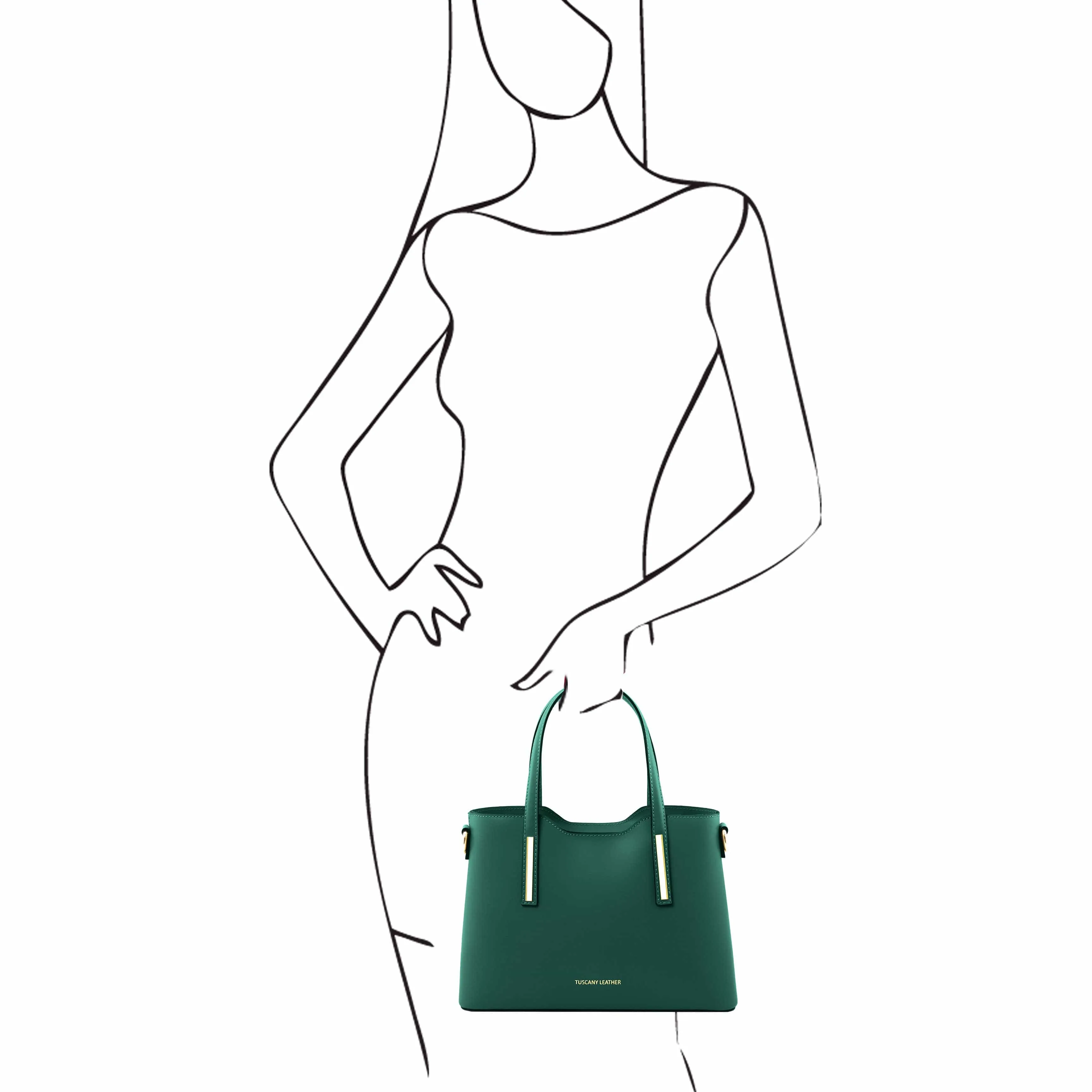 Olimpia - Italian leather tote - Small size | TL141521