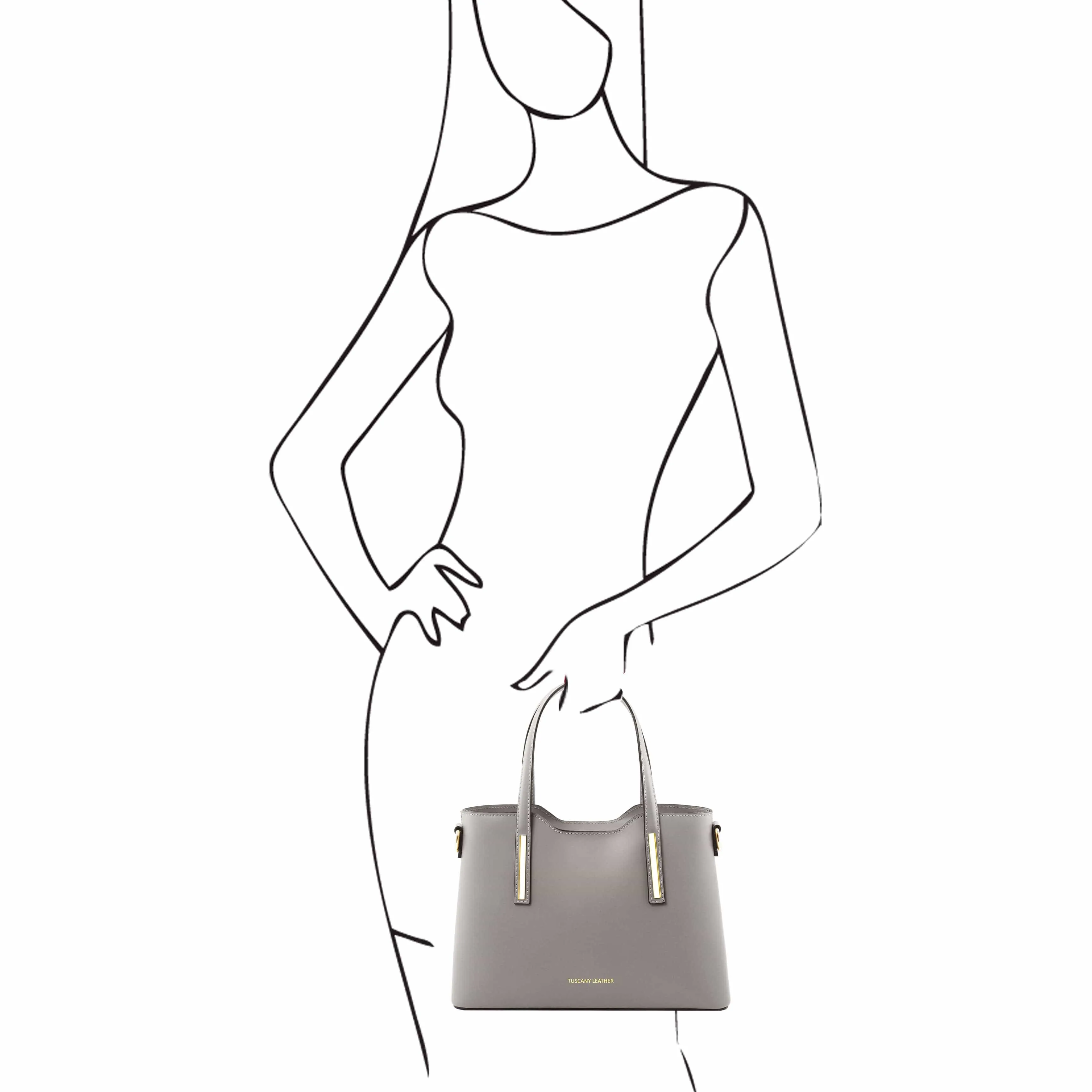 Olimpia - Italian leather tote - Small size | TL141521