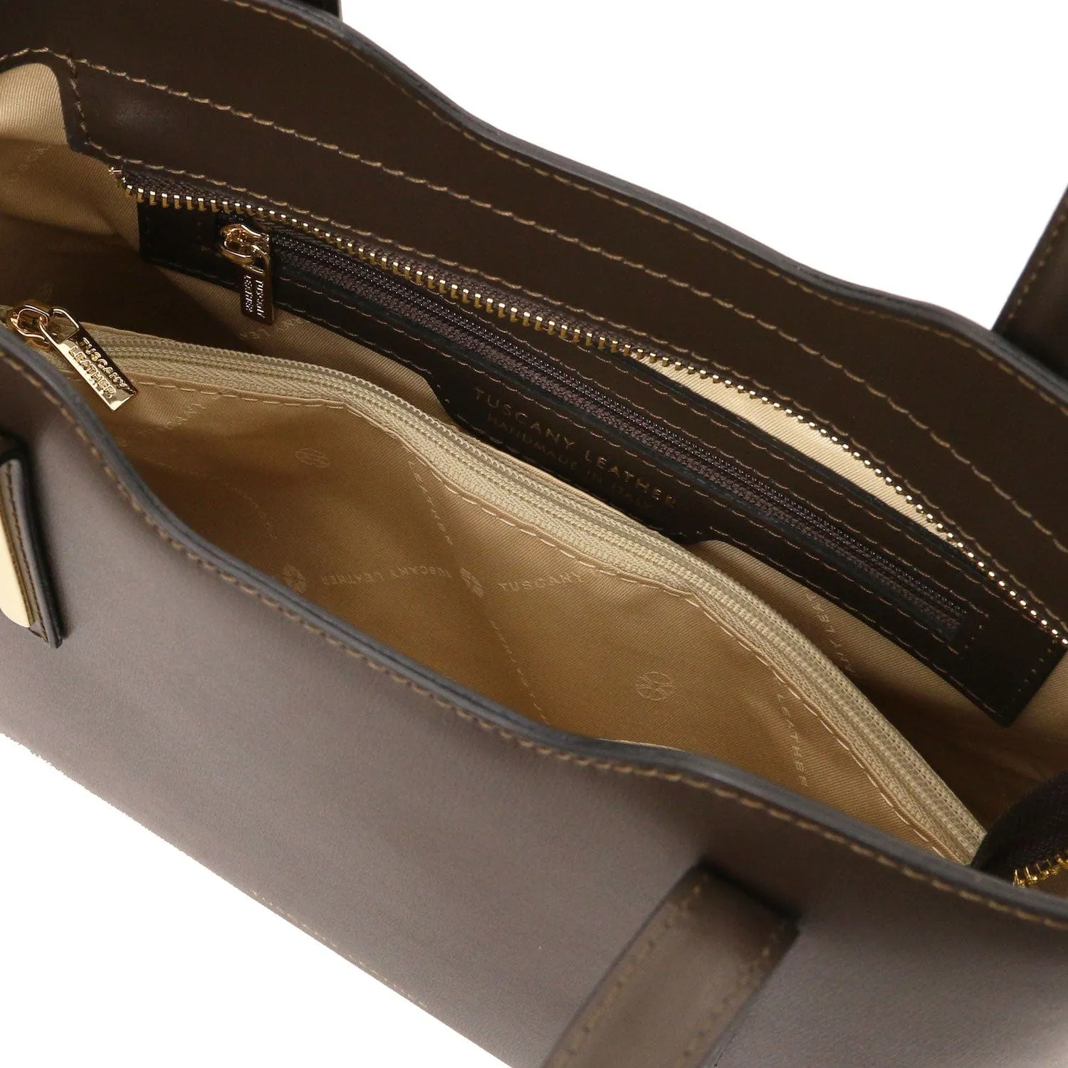 Olimpia - Italian leather tote - Small size | TL141521
