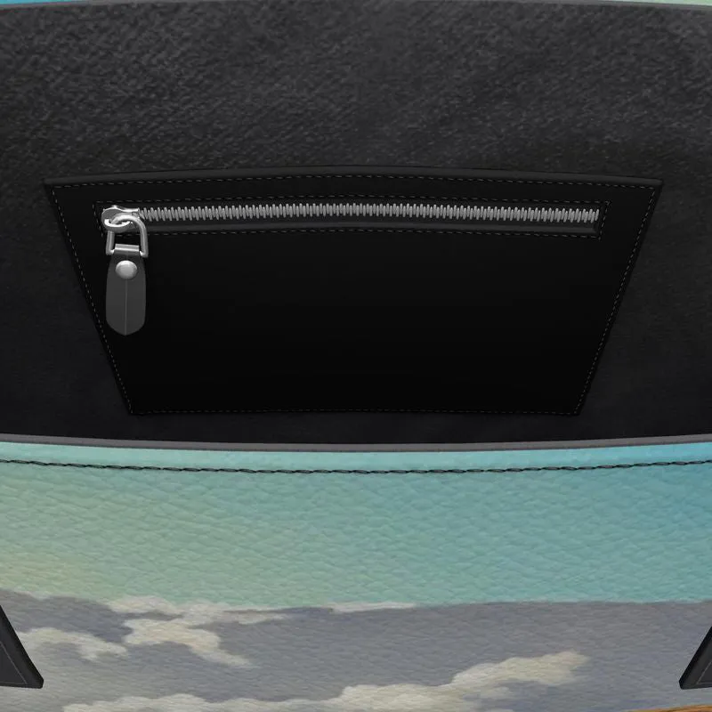 Pedernal Morning Leather Tote (Textured)