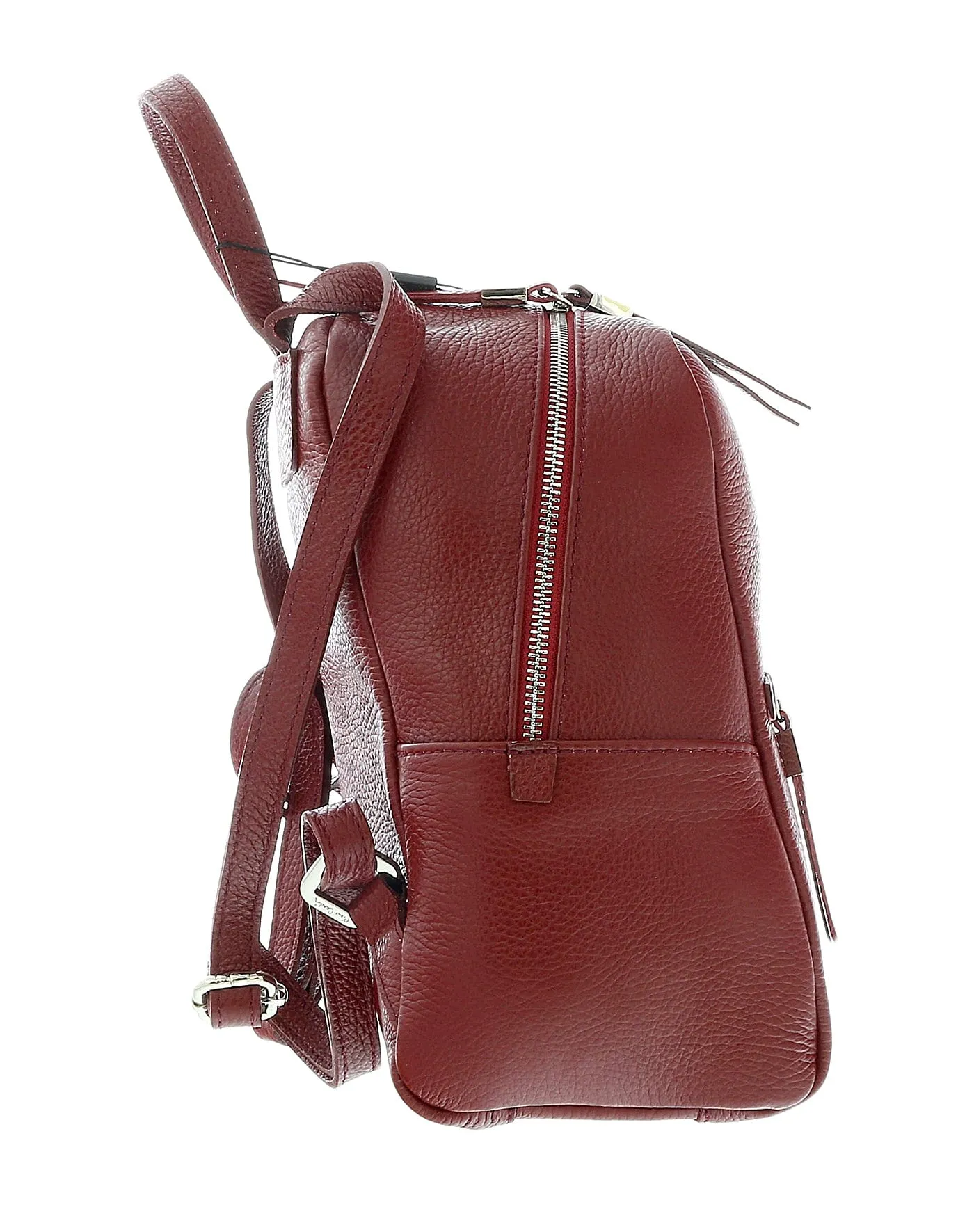 Pierre Cardin Burgundy  Leather Classic Medium Fashion Backpack