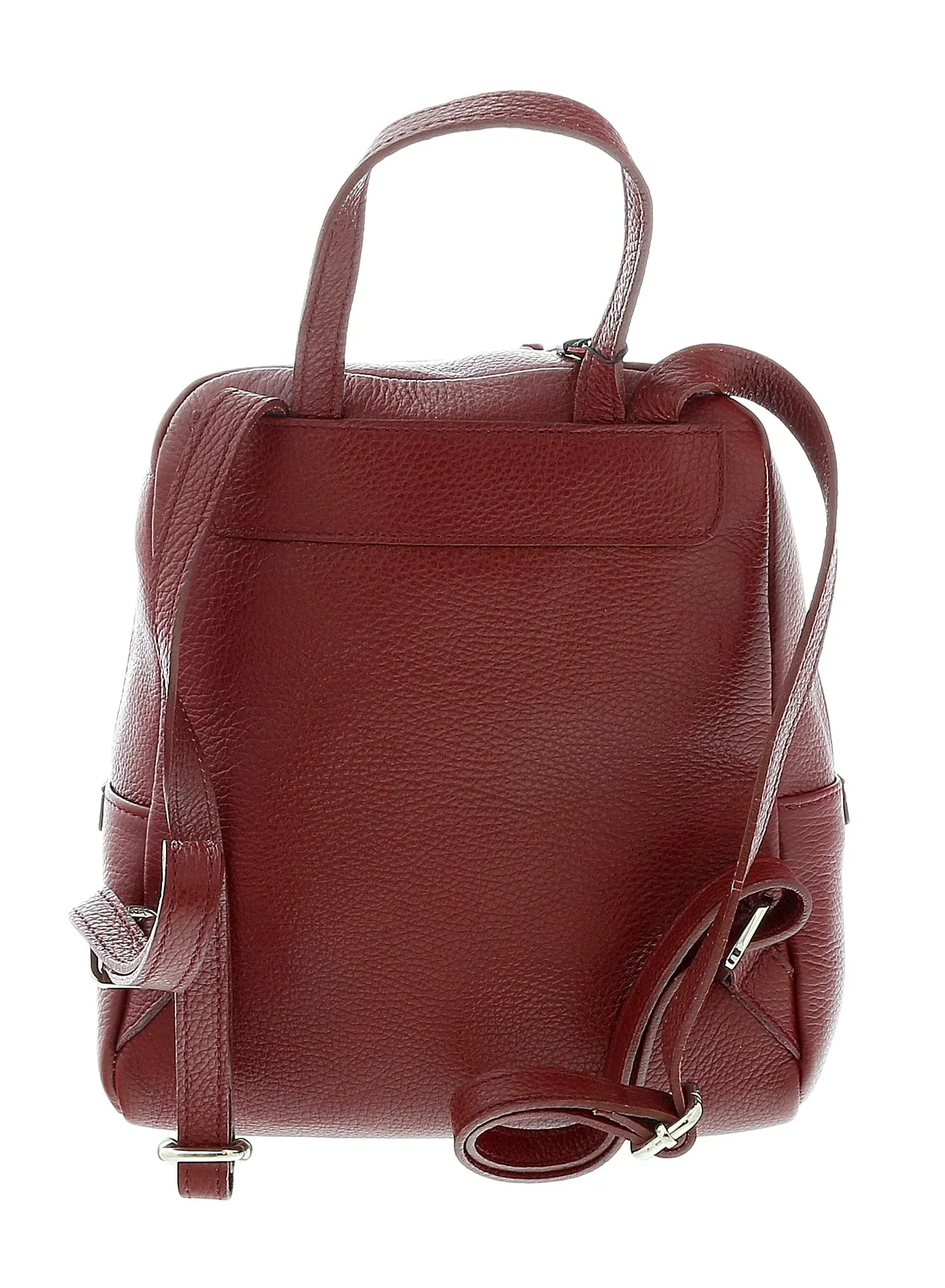 Pierre Cardin Burgundy  Leather Classic Medium Fashion Backpack