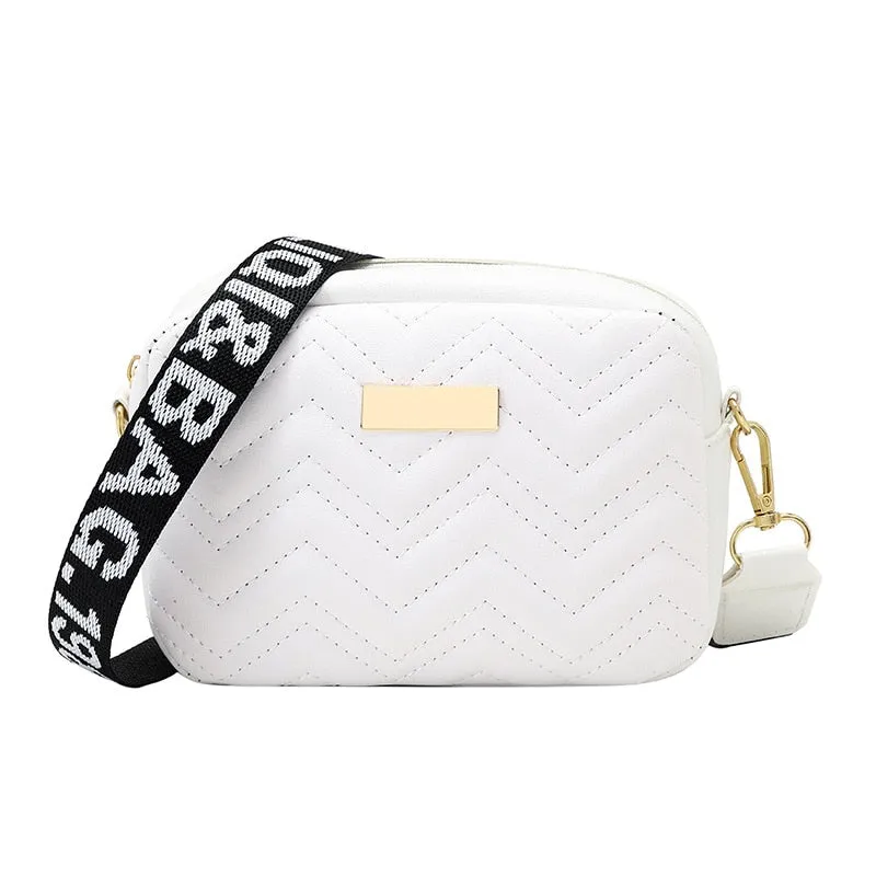 PU Leather Messenger Bag Zipper Handbag