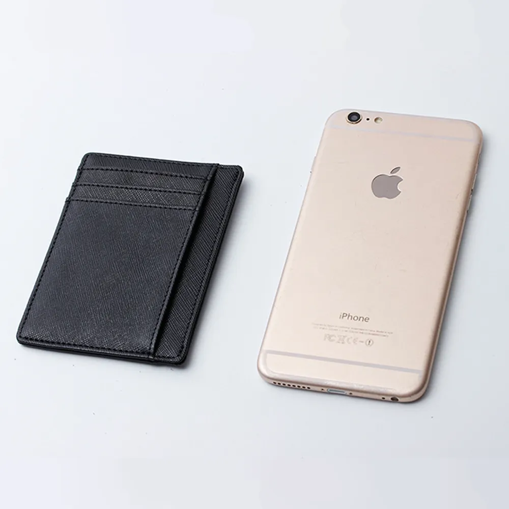 RFID Slim Leather Blocking Card Holder