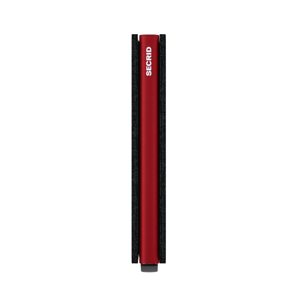 Slimwallet Matte - Black & Red