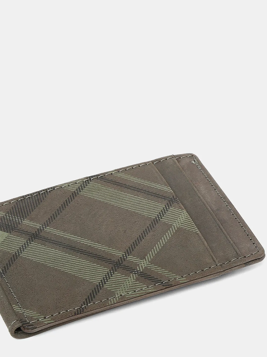 Spykar Men Olive Leather Money Clips