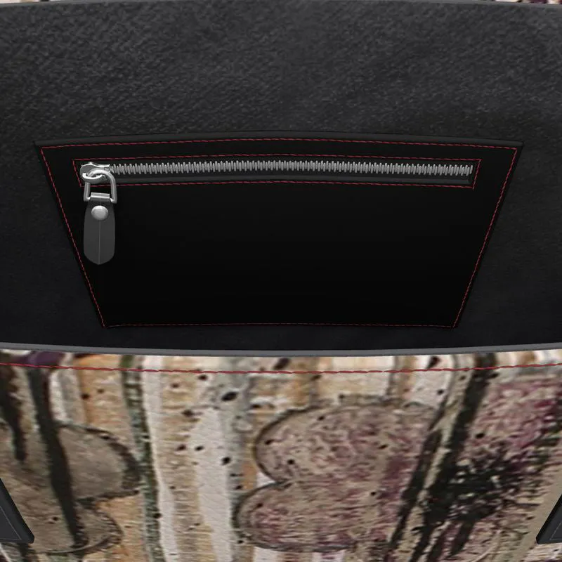 Thunder Blooms Leather Tote (Textured)