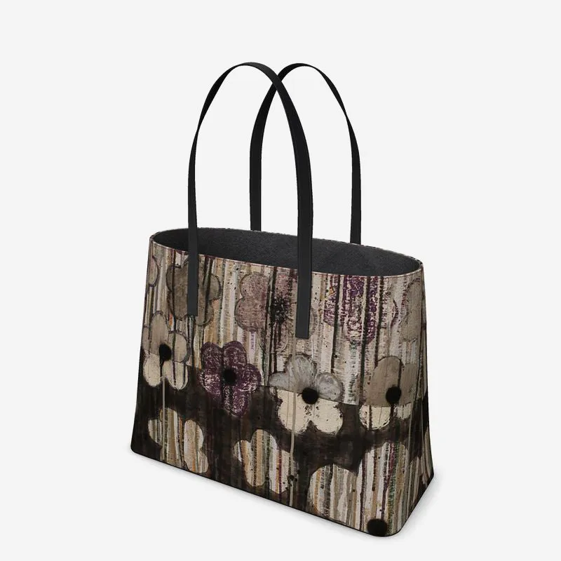 Thunder Blooms Leather Tote (Textured)
