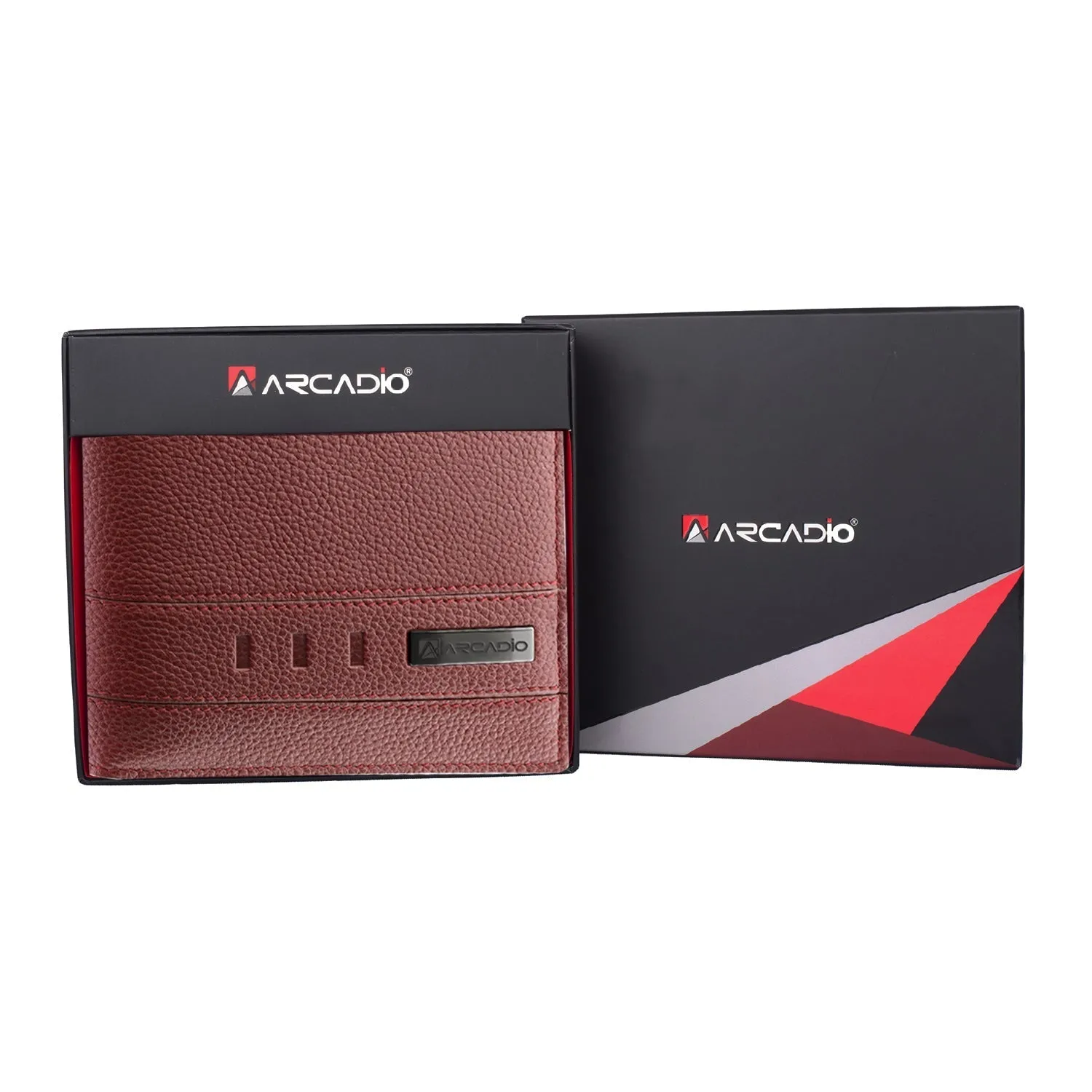 TWIN FUN Dual Toned Leather Wallet ARW1010RD