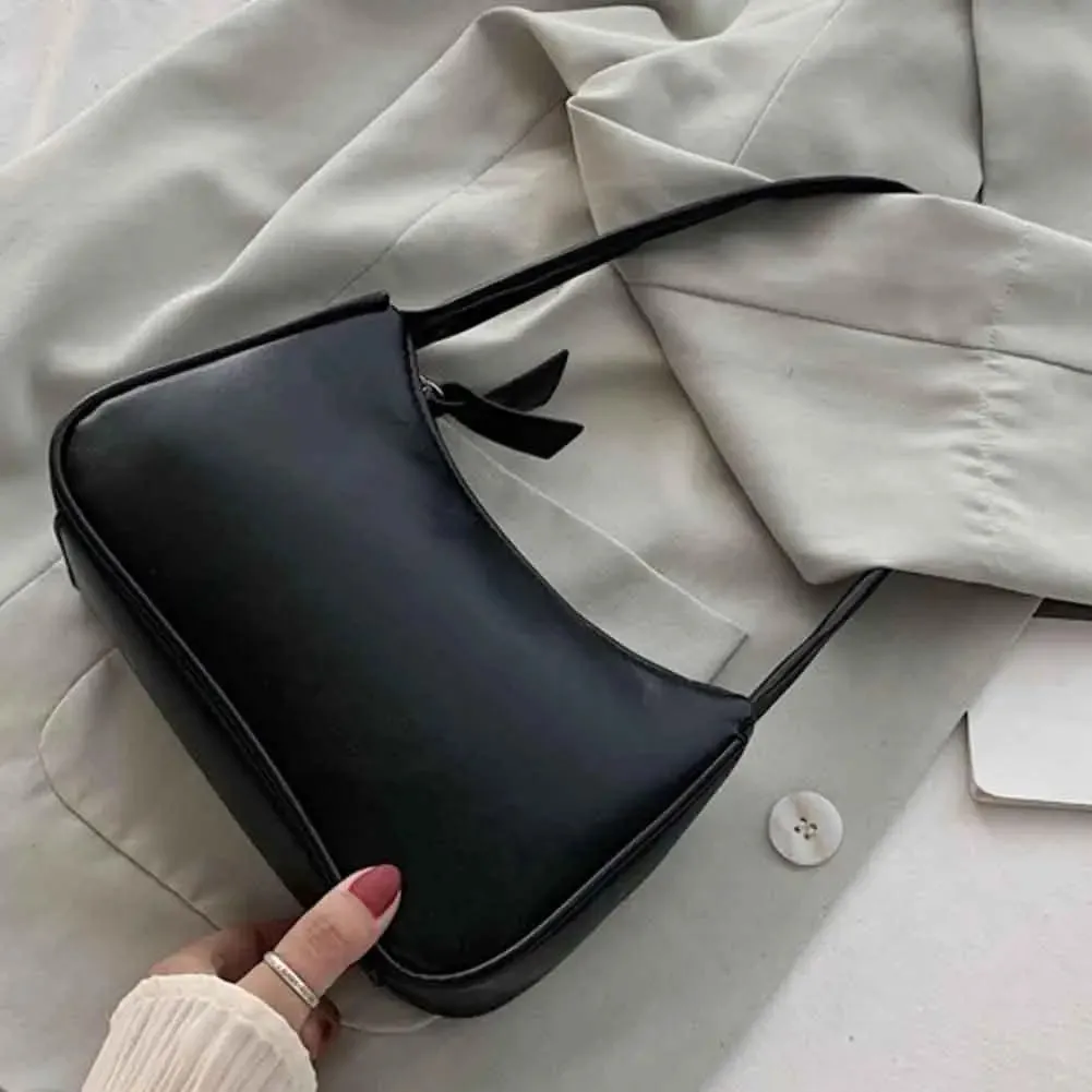 Uakiss Handle Bag Women Retro Handbag PU Leather Shoulder Totes Underarm Vintage Top Handle Bag Female Small Subaxillary Bags Clutch