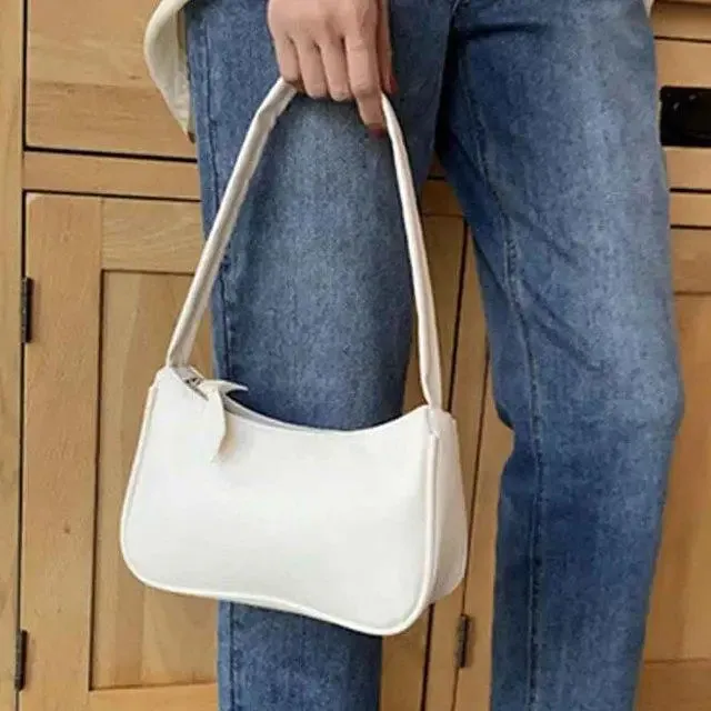 Uakiss Handle Bag Women Retro Handbag PU Leather Shoulder Totes Underarm Vintage Top Handle Bag Female Small Subaxillary Bags Clutch