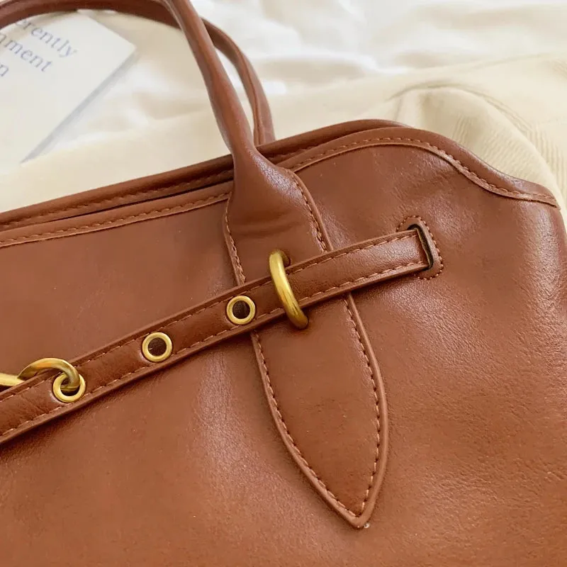 Uakiss Retro Underarm Shoulder Bags For Women  Winter New Luxury Designer Handbags Soft PU Leather Big Capacity Shopper Totes