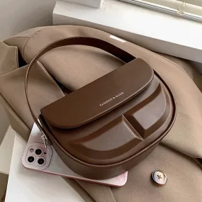 UAKISS  -    Spring for Women Sac A Main Designer Handbags Vintage PU Leather Saddle Crossbody Bags Ladies Totes Shopping Bag Bolso