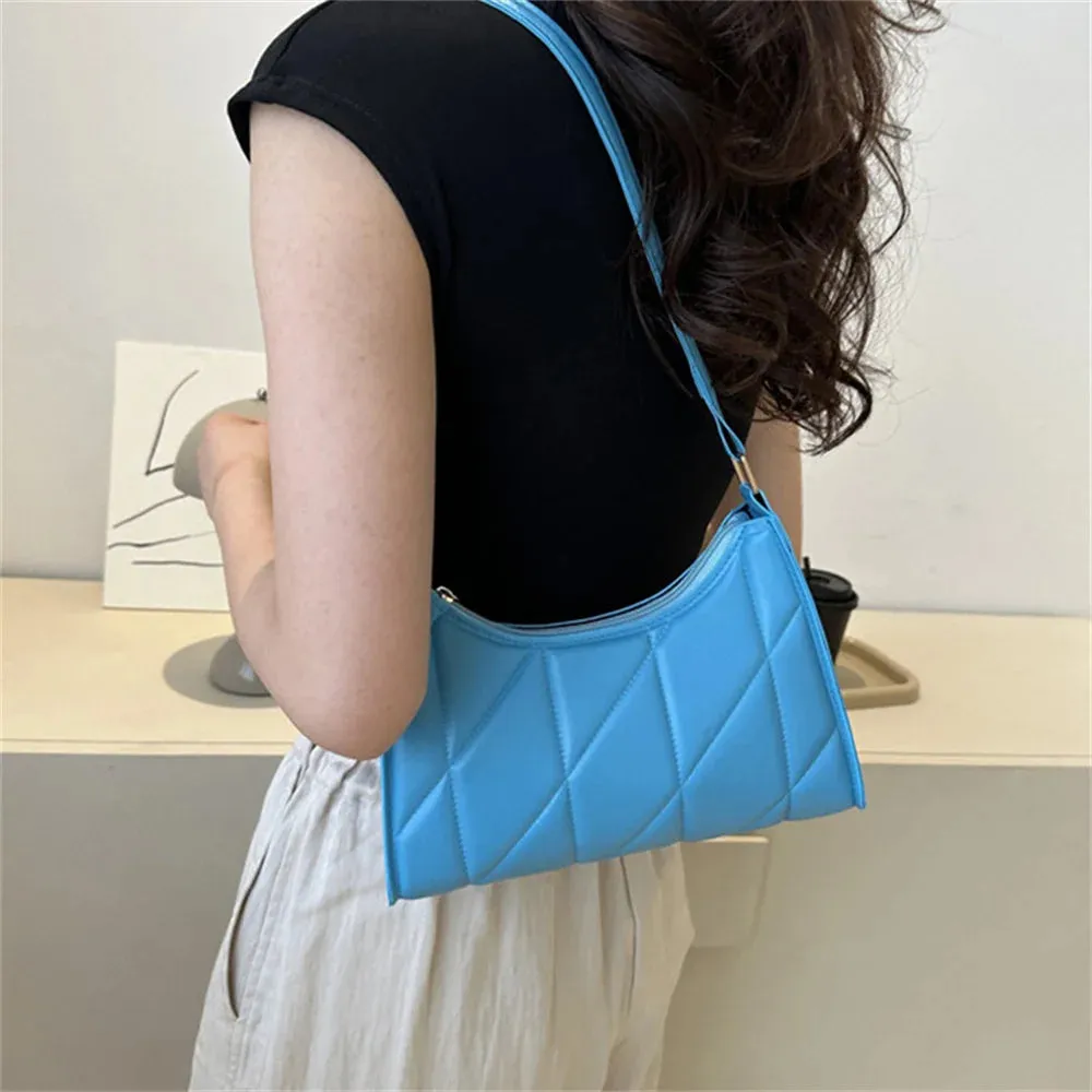 Vvsha Black Trendy Women Shoulder Bag Fashion Pu Handbags Crossbody Bags Small Handle Bags Shopper Clutch Purse