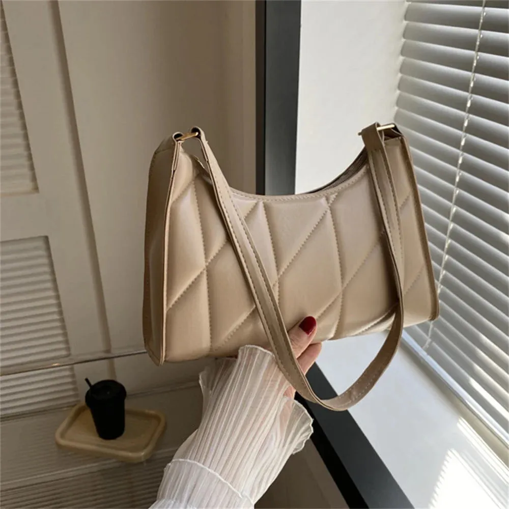 Vvsha Black Trendy Women Shoulder Bag Fashion Pu Handbags Crossbody Bags Small Handle Bags Shopper Clutch Purse