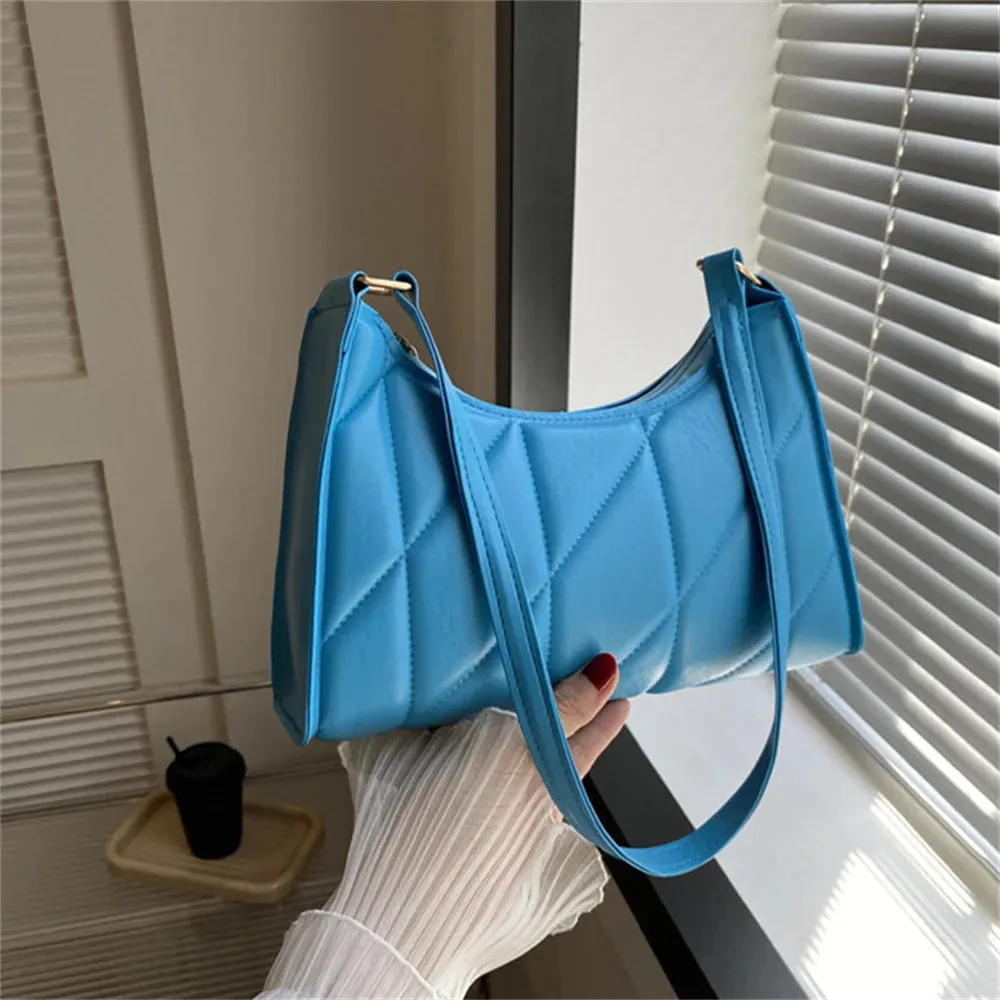 Vvsha Black Trendy Women Shoulder Bag Fashion Pu Handbags Crossbody Bags Small Handle Bags Shopper Clutch Purse