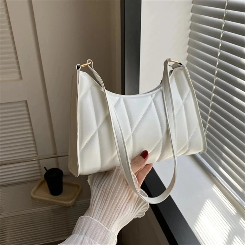 Vvsha Black Trendy Women Shoulder Bag Fashion Pu Handbags Crossbody Bags Small Handle Bags Shopper Clutch Purse
