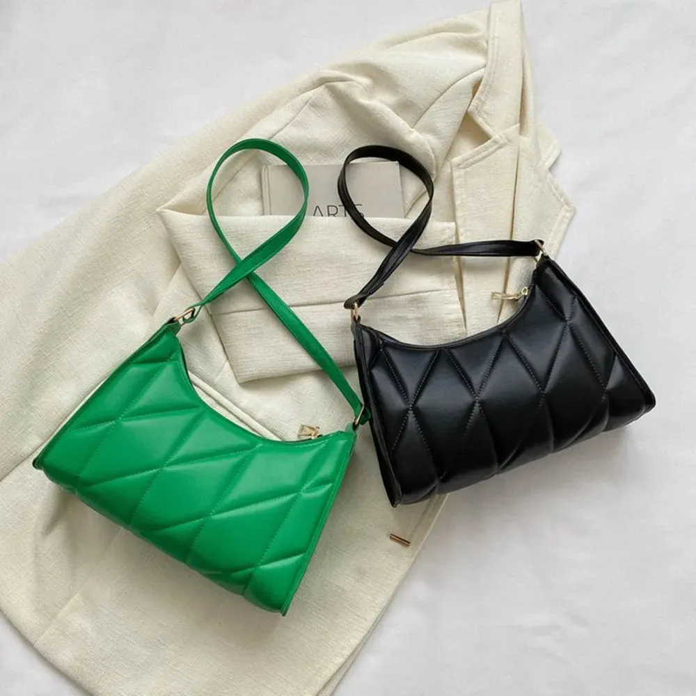 Vvsha Black Trendy Women Shoulder Bag Fashion Pu Handbags Crossbody Bags Small Handle Bags Shopper Clutch Purse