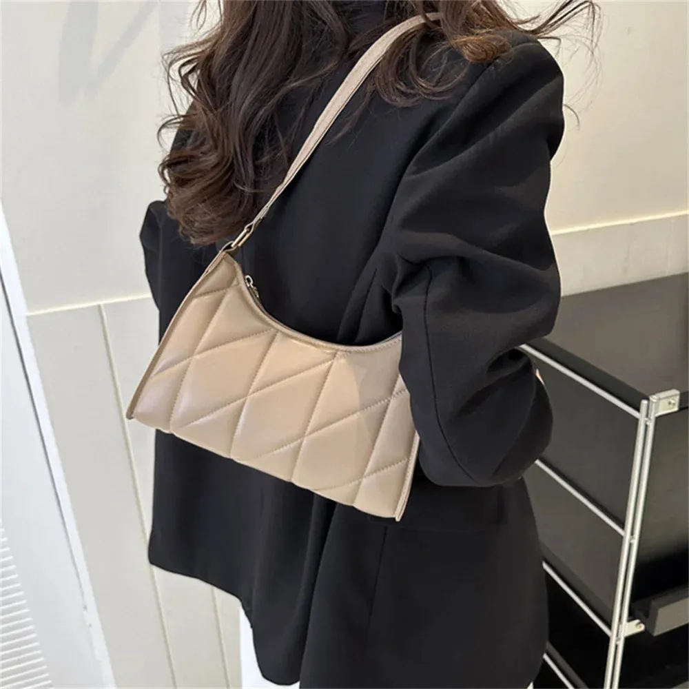 Vvsha Black Trendy Women Shoulder Bag Fashion Pu Handbags Crossbody Bags Small Handle Bags Shopper Clutch Purse