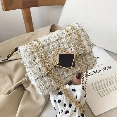 Vvsha  Female High Quality Shoulder Messenger Bags Autumn and Winter Style Red Pink Square Bag Elegant Ladies Shopping Purse