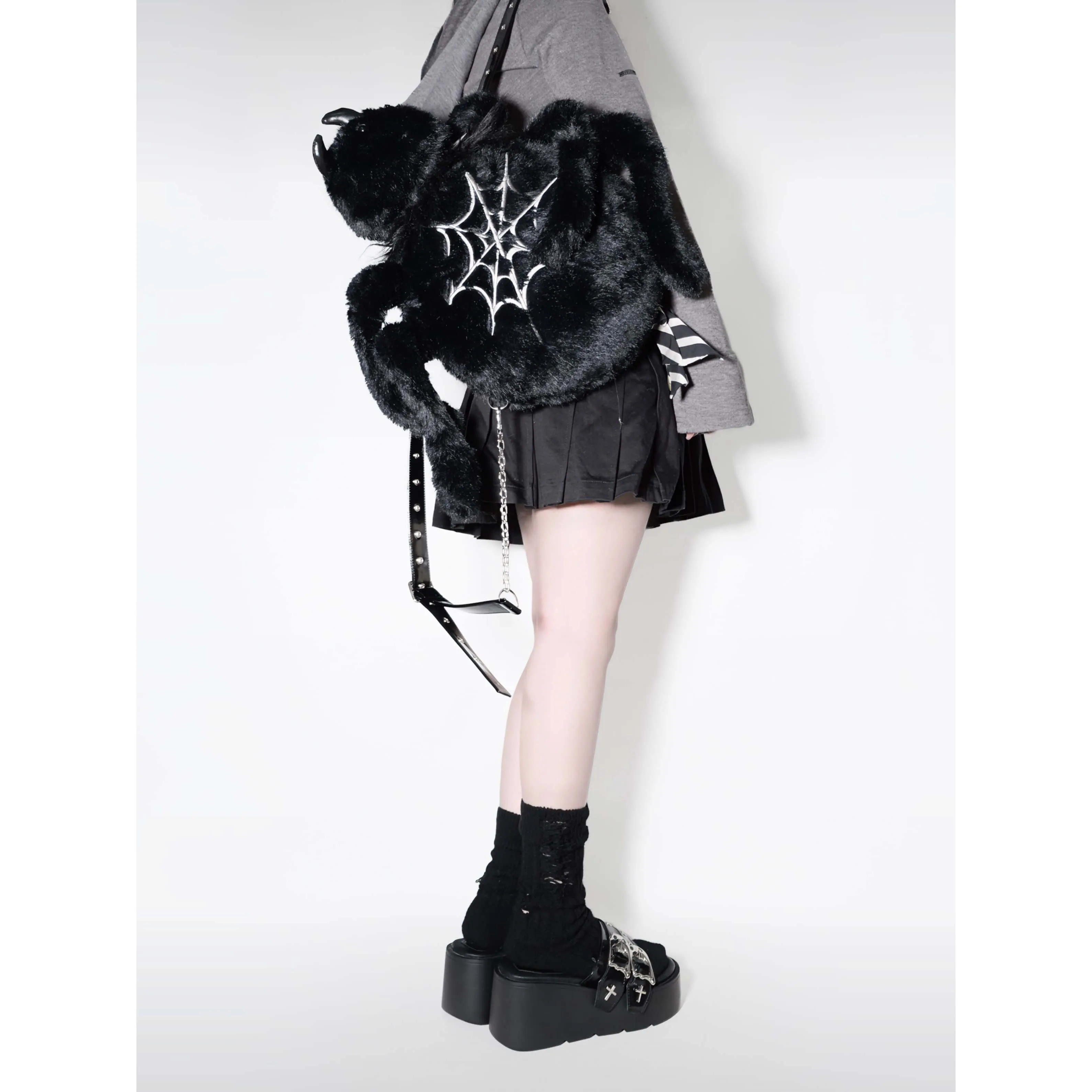 Zhulia Plush Spider Backpack with Strap